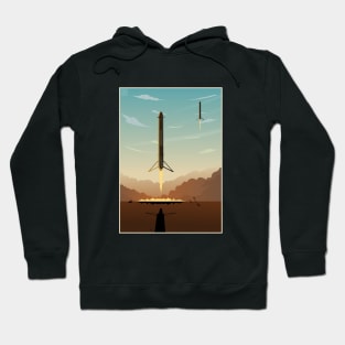 Falcon 9 heavy launch Square v.2 Hoodie